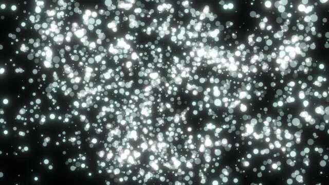 White bokeh particles glitter awards dust gradient abstract background