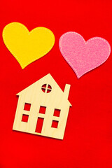  hearts and house.