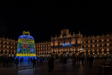 Naklejka premium Main square of Salamanca, Spain