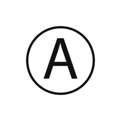 Dry clean any solvent icon, vector illustration, flat design