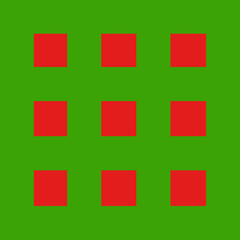 red square pattern on green background for christmas