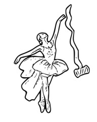 Dansing SVG ballerina Butterfly