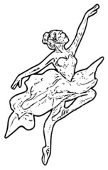 Dansing SVG ballerina Butterfly