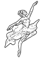 Dansing SVG ballerina Butterfly