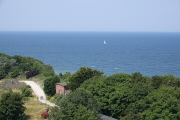 Blick vom Leuchtturm am Kap Arkona zur Ostsee