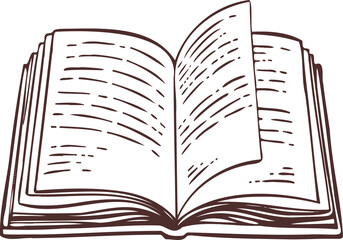 open book for reading icon symbol