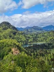 Fototapeta premium Famous Neuschwanstein Castle in Bavaria, Germany, fall