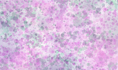 Abstract translucent watercolor background, splashes in purple, pink and blue tones. Copy space, horizontal banner.