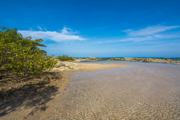 View of the Fourth Beach (Quarta Praia) at Morro de São Paulo - Bahia, Brazil