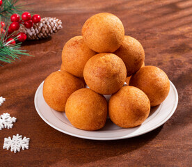 Buñuelos, Colombian christmas cuisine - Deep fried cheese bread.