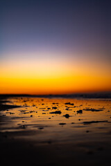 sunset over the sea 