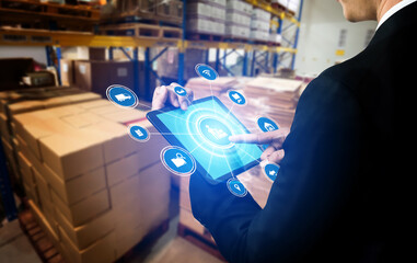 Smart warehouse management system with innovative internet of things technology to identify package...