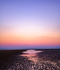 Sunset beach view .