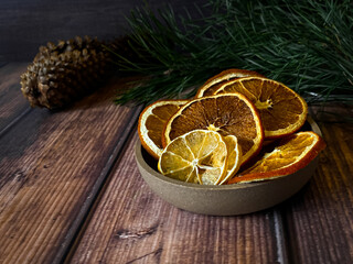 christmas decoration on table