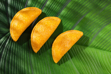 Fried empanadas, typical Colombian food - Delicious recipe