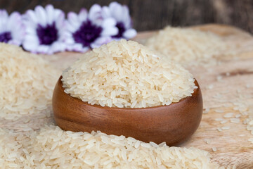 uncooked steamed rice for better taste and quality