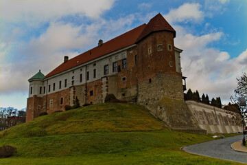 Fototapeta na wymiar Sandomierz - zamek królewski w Sandomierzu .