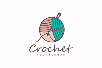 crochet logo design, logo reference for your business.