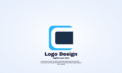 vector idea letter c logo design template