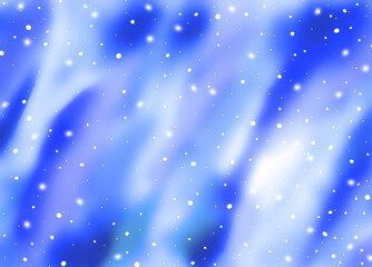 Naklejka na ściany i meble Watercolor Winter snowy blue and violet Blurred Background. Diagonal splashes