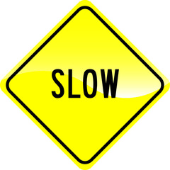 Slow Traffic Sign
