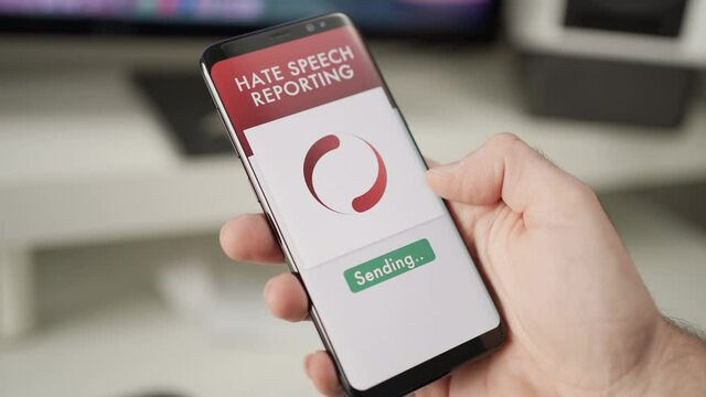 Hate Speech Reporting on a Mobile Smart Phone App