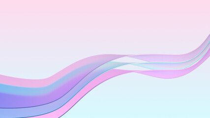 3d rendering of abstract twisted lines