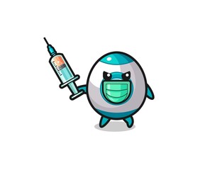 illustration of the rocket to fight the virus