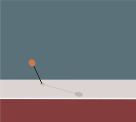 Bike road lane in city street near river, vector isometric illustration. Urban traffic road lane with biking,