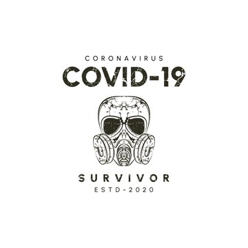 Corona Virus - Covid 19 Survivor 2020 T-shirt Vector Design