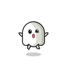 ghost character is jumping gesture
