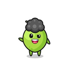 coconut character as the afro boy