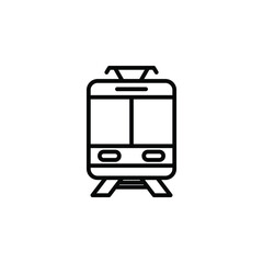 Transport, Locomotive, Train Line Icon, Vector, Illustration, Logo Template. Suitable For Many Purposes.