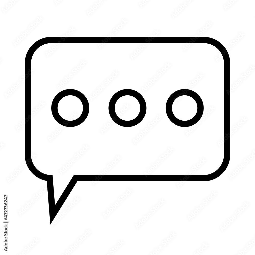 Poster speech dialogue icon. communication background. ellipsis sign. message insignia. vector illustration
