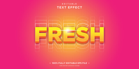 Fresh Editable Illustrator Text Effect