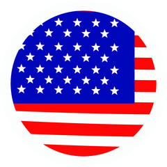 American Flag Vector Isolated