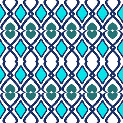 Naklejka premium seamless geometric ethnic pattern design for background or wallpaper Ikat fabric pattern design idea, Indian pattern fabric, black and white pattern and pastel colors.