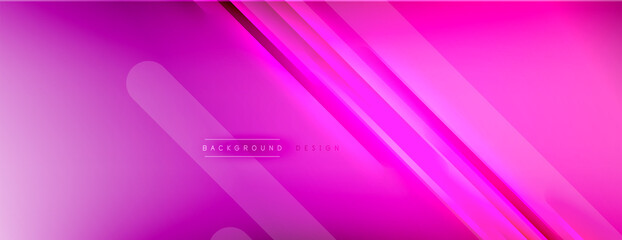 Abstract background. Shadow lines on bright shiny gradient background.