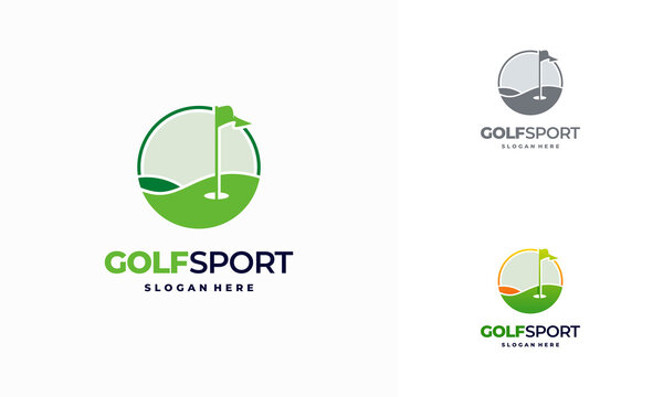 Iconic Golf logo designs concept, Golf Land logo designs concept vector