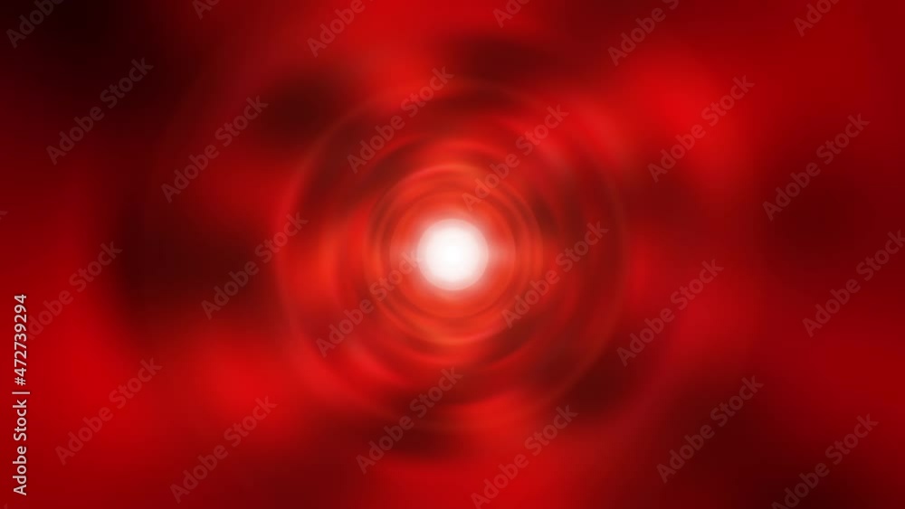 Poster abstract radial flicker burst neon red vibrant frame vortex tunnel flicker and burst. 4k 3d renderin
