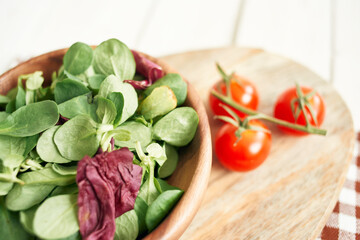 salad plate ingredients fresh food vegetables kitchen