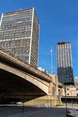 Naklejka premium Sao Paulo, Brazil November 23 2021. Viaduct of tea (Viaduto do Cha), in downtown Sao Paulo, Brazil