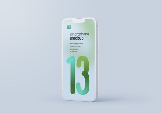Clay 3D Smartphone Mockup for App UI and Mobile Design Presentation