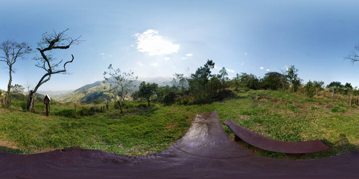 Mirante da Santa B&aacute;rbara para a cidade de S&atilde;o Francisco Xavier