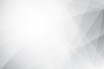 Fototapeta premium Abstract white and gray color, modern design background with geometric shape. Vector illustration.