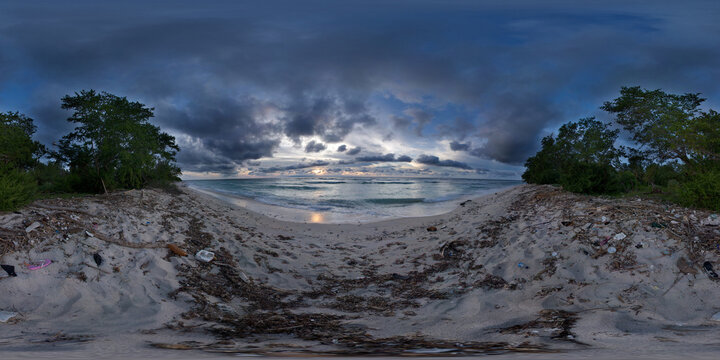High tide mark, Gili Trawangan
