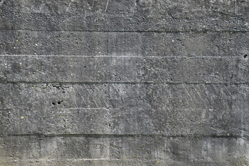 Round concrete stone textured wall