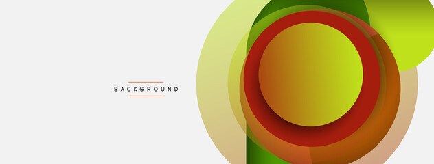 Circle and round shapes abstract background. Vector illustration for wallpaper banner background or landing page