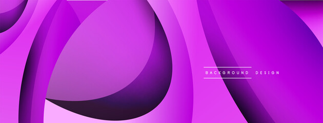 Creative geometric wallpaper. Minimal abstract background. Circle and wave composition vector illustration for wallpaper banner background or landing page