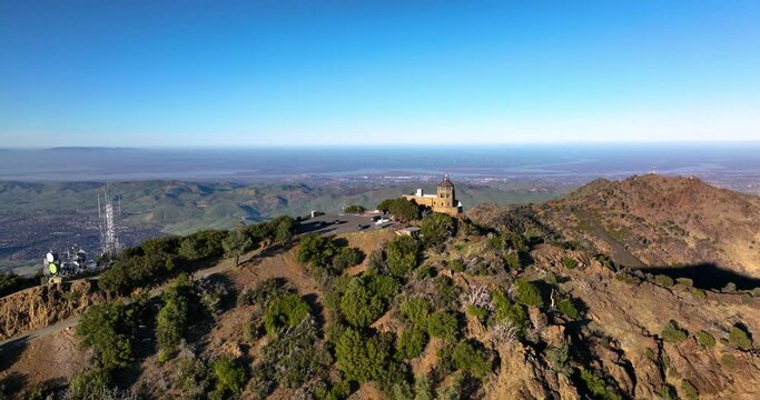 Light Beacon At The Top Of Mount Diablo Summit, State Park, Walnut Creek Danville California